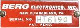 Berg Electronics Inc. HT6190 Hand Assembly Press