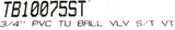 Hayward TB10075ST Threaded True Union Ball Valve PVC 3/4" S-T VT