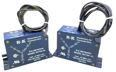 R-K RCY6A-30 RC Network Transient Voltage Filter 7W 600VAC (Lot of 2)