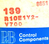 Potter & Brumfield R10-E1-Y2-V700 Relay 24VDC 2A at 28VDC 120VAC Resting