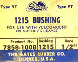 Gates Dodge Link-Belt 1215 Taper Lock Bushing 1/2" Bore 1215-1/2" (Lot of 3)