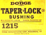 Gates Dodge Link-Belt 1215 Taper Lock Bushing 1/2" Bore 1215-1/2" (Lot of 3)