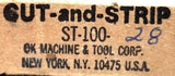 O.K. Industries ST 100-28 Cut and Strip Tool ST-100-28 28GA 0.32MM