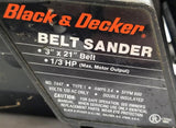 Black and Decker 7447 Belt Sander 1/3HP 3" x 21" Belt Type 1 3.4A 600SFPM 120V