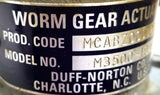 Duff Norton MCABZ00D020ZAA Worm Gear Actuator M3500-199B PF