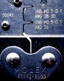 Molex 50641 Contacts Crimper Tool 57352-5000 57352-5005 INS. 0.5-0.9 AWG 26-30