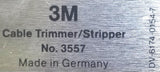 3M 3557 Cable Trimmer Stripper Notcher DV-6174-0154-7 W/ Wood Box