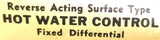 White-Rodgers 11B09-2 Surface Strap-On Hot Water Control 100°F-200°F Diff. 10°F