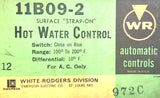 White-Rodgers 11B09-2 Surface Strap-On Hot Water Control 100°F-200°F Diff. 10°F