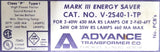 Advance V-2S40-TP Rapid Start Light Ballast 277V 60Hz 0.32A Class P (Lot of 2)