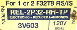 Advance REL-2P32-RH-TP Electronic Ballast 3V603 120V 60Hz 0.49A F32T8 RS-IS