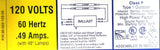 Advance REL-2P32-RH-TP Electronic Ballast 3V603 120V 60Hz 0.49A F32T8 RS-IS