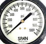 SPAN LFS310-1000-PSI-G Liquid Filled Gauge 1541202 0-1000 03-0016-T