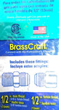 BrassCraft PSBRSD54-48 Stainless Steel Gas Connector 48" Length 1/2" Male Thread