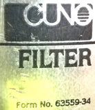 Cuno 1M1 Filter Housing Assembly 125psi Max 100°F Max 44591-05