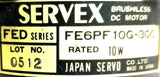 Servex Japan Servo FE6PF10G-300 Brushless DC Motor 6H9FBN-1 W/Gearbox 10W