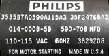 Philips 014-0008-59 Start Capacitor Assembly W/ W-R/RBM Relay 110-115VAC 60Hz