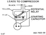 Philips 014-0008-59 Start Capacitor Assembly W/ W-R/RBM Relay 110-115VAC 60Hz
