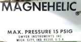 Dwyer 2030C Magnehelic Pressure Gauge 0-30 15Psi Max