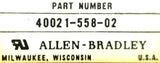 Allen-Bradley 40021-558-02 Disconnect Switch