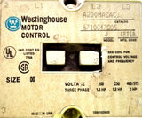 Westinghouse A200MACAC Motor Starter Model J 3 Phase 1.5-2HP 200-575V