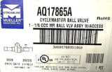 Streamline Mueller AQ17865A Cyclemaster Refrigeration Ball Valve 1-1/8" 307G