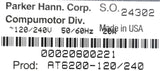 Parker Compumotor AT6200-120/240 2-Axis Indexer 120-240V 50-60Hz