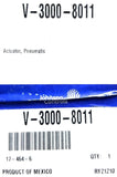 Johnson Controls V-3000-8011 Pneumatic Diaphragm Actuator RY2-1209 25psig Max