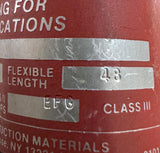 Crouse Hinds ECGJH148 Explosion Proof Flexible Conduit Fitting 1-1/4" x 48"