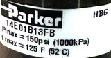 Parker 14E01B13FB Filter Regulator 150psi Max 125°F Max HB6 W/ Gauge 0-160