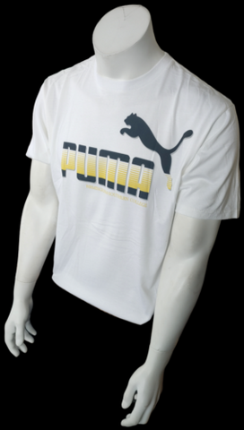 Anvil Men's Birmingham-Southern College Panthers Puma White Shirt Size Large