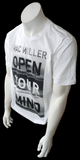 Tultex Men's Mac Miller Open Your Mind Graphic White Short Sleeve Shirt Size L