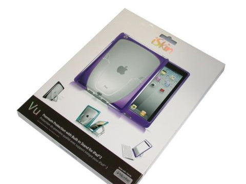 New iSkin Vu Case with Stand for iPad 2 - Purple -IPDVU2-PE3 FREE SHIPPING
