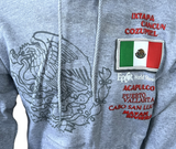 Hanes Epcot World Showcase Mexico Gray Hoodie Size Small