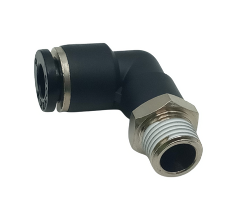 Lot of (10) Conek PL06-01 Male Swivel Elbow 6mm Tube 1/8 Universal Thread PTC