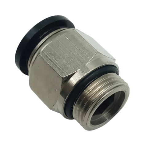 Lot of (5) Conek PC12-G03 12mm Tube Straight Stud Fitting 3/8" BSPT Thread PTC