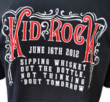 Anvil Men's Kid Rock Alabama June 16th 2012 Concert Black Shirt Size Large