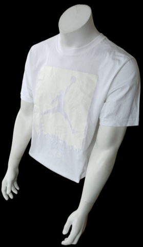 Nike Jordan Men's Air Jordan Jumpman City Graphic All White Shirt Size Medium