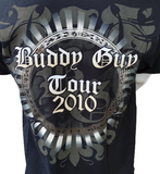 Anvil Men's Buddy Guy Tour 2010 Black Short Sleeve Shirt Size Large