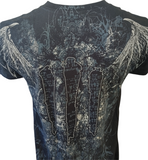 Anvil Men's Three Days Grace Life Starts Now Graphic Black Shirt Size Medium