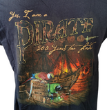 Margaritaville Men's Myrtle Beach Yes I am A Pirate Black Shirt Size Large