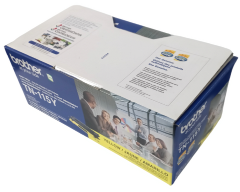 Brother TN-115Y High Yield Color Toner Cartridge Yellow 4000 Pages