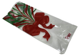 100 Cellophane Clear Gusset Cello Bags Candy Christmas Bow 4" x 2.5" x 9.5"