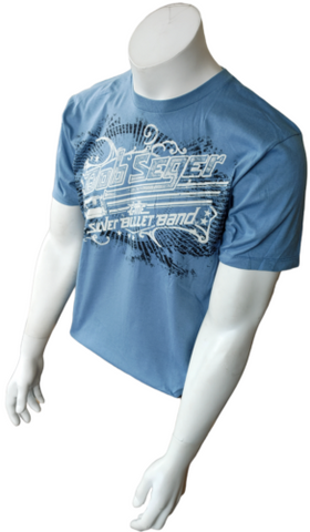 Alstyle Men's Bob Seger & The Silver Bullet Band Blue Shirt Size Medium