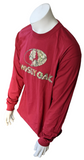Gildan Men's Mossy Oak Graphic Red Long Sleeve Shirt Size Large