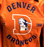 Nike Men's Denver Broncos Retro Orange Long Sleeve Shirt NFL T-Shirt
