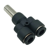 Lot of (4) Conek PWJ1/2-3/8 Plug In Reducing Y 1/2-3/8" Tube Push Connect Fitt.