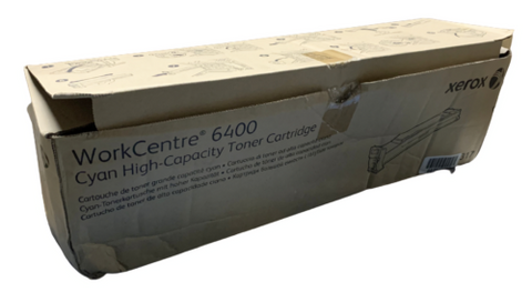 Genuine Xerox 106R01317 Cyan High-Capacity Toner Cartridge for WorkCentre 6400