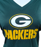 Nike Dri-Fit Women's Green Bay Packers NFL Green Short Sleeve Shirt Size Medium