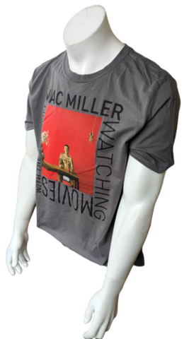 Gildan Men's Mac Miller Watching Movies With The Sound Off 2013 Tour Shirt Large